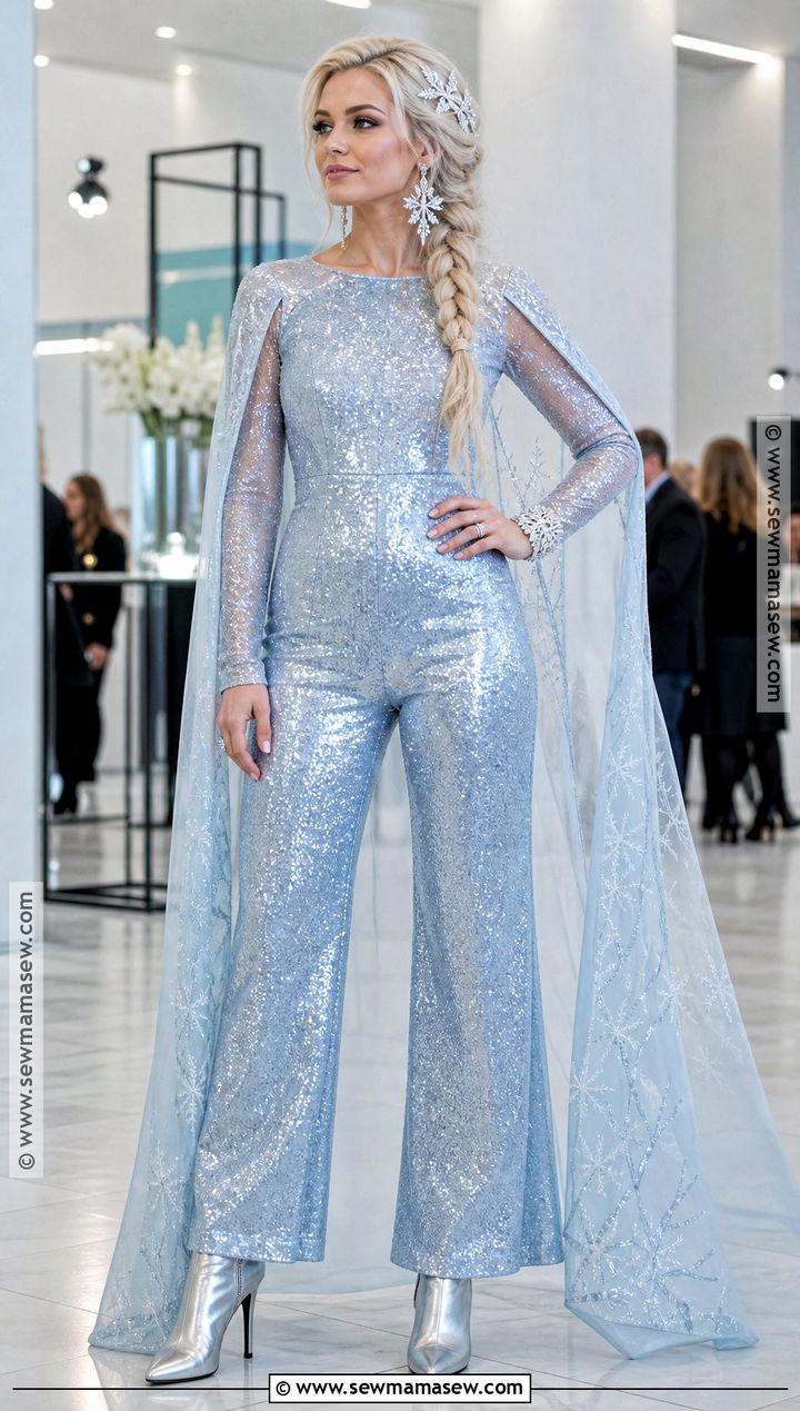 Elsa Sequin Jumpsuit Costume - 30 elsa frozen costume ideas