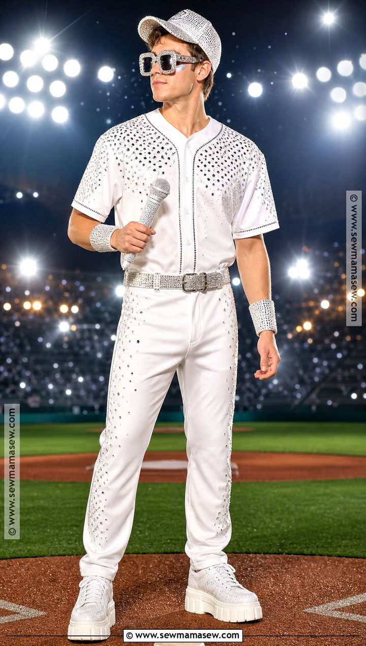 Elton John Sequin Baseball Celebrity Costume - 30 halloween costumes celebrities