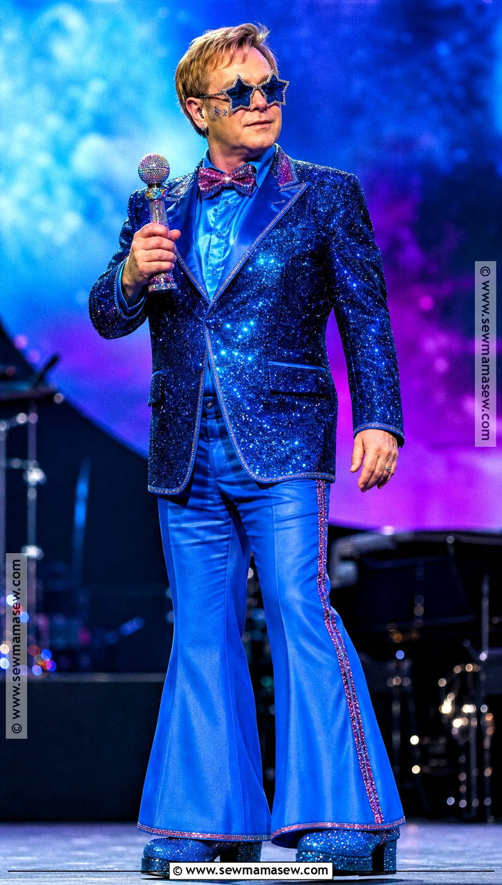 Elton John Sequined Suit Costume - 30 singers costumes ideas