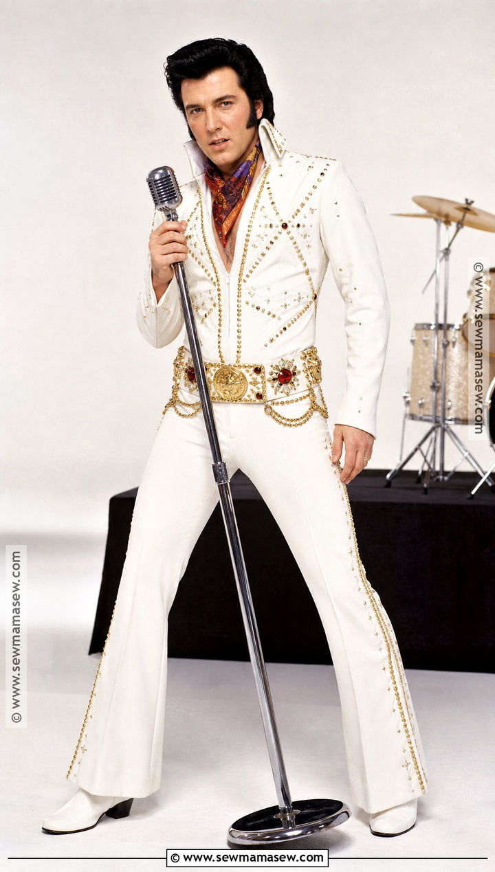 Elvis Costume With White Jumpsuit - 40 halloween costumes for men