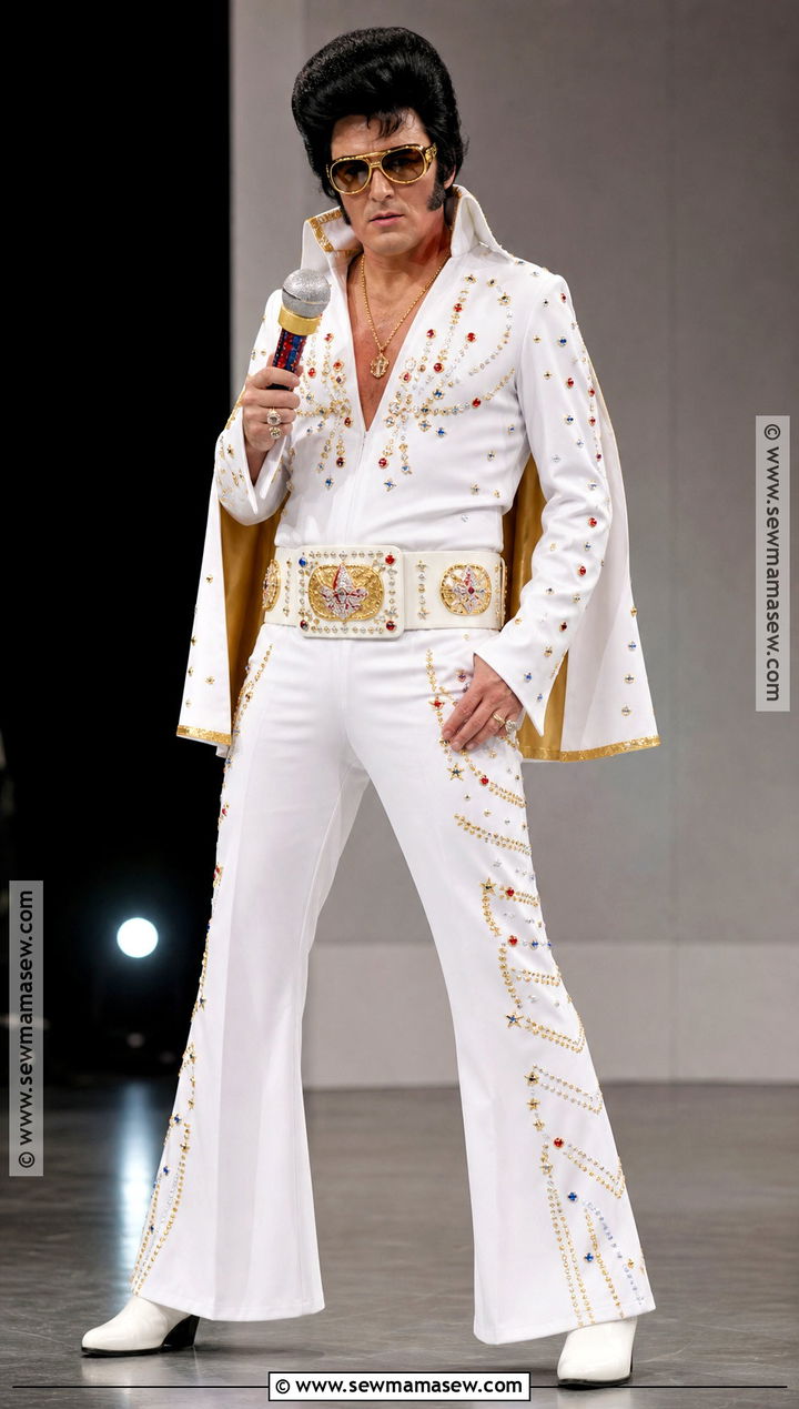 Elvis Presley White Jumpsuit Celebrity Costume - 30 halloween costumes celebrities