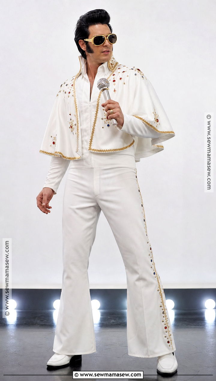 Elvis Presley White Jumpsuit Costume - 30 celebrity costumes spirit week