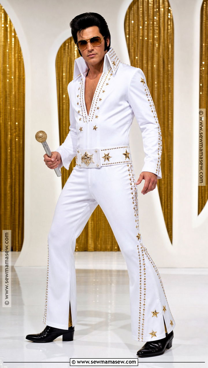 Elvis Presley White Jumpsuit Costume - 30 musician costume ideas