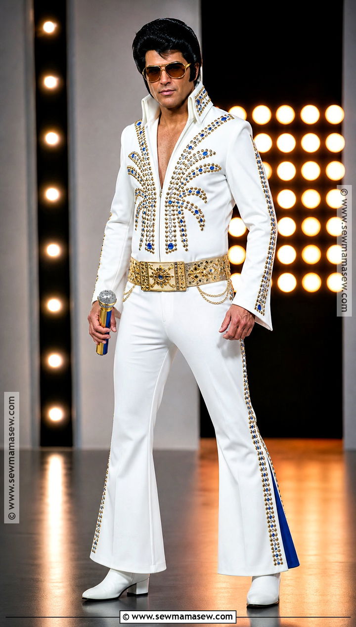 Elvis Presley White Jumpsuit Costume - 35 singer costume ideas