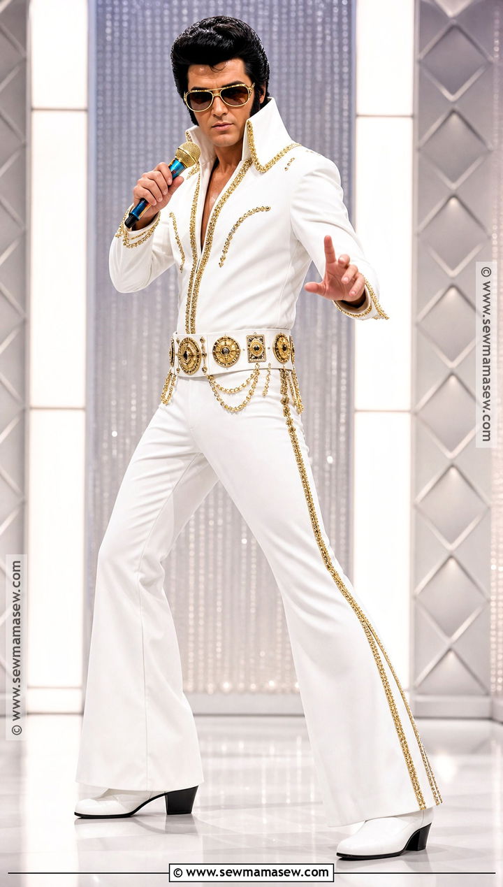 Elvis Presley White Jumpsuit Costume - 30 celeb halloween costumes