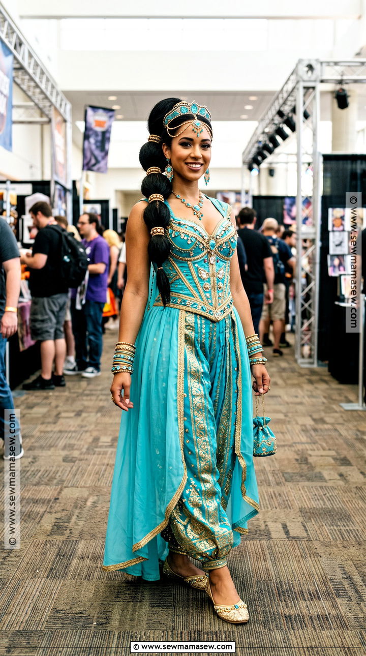 Embellished Bodice Jasmine Costume - 30 jasmine costume ideas for women