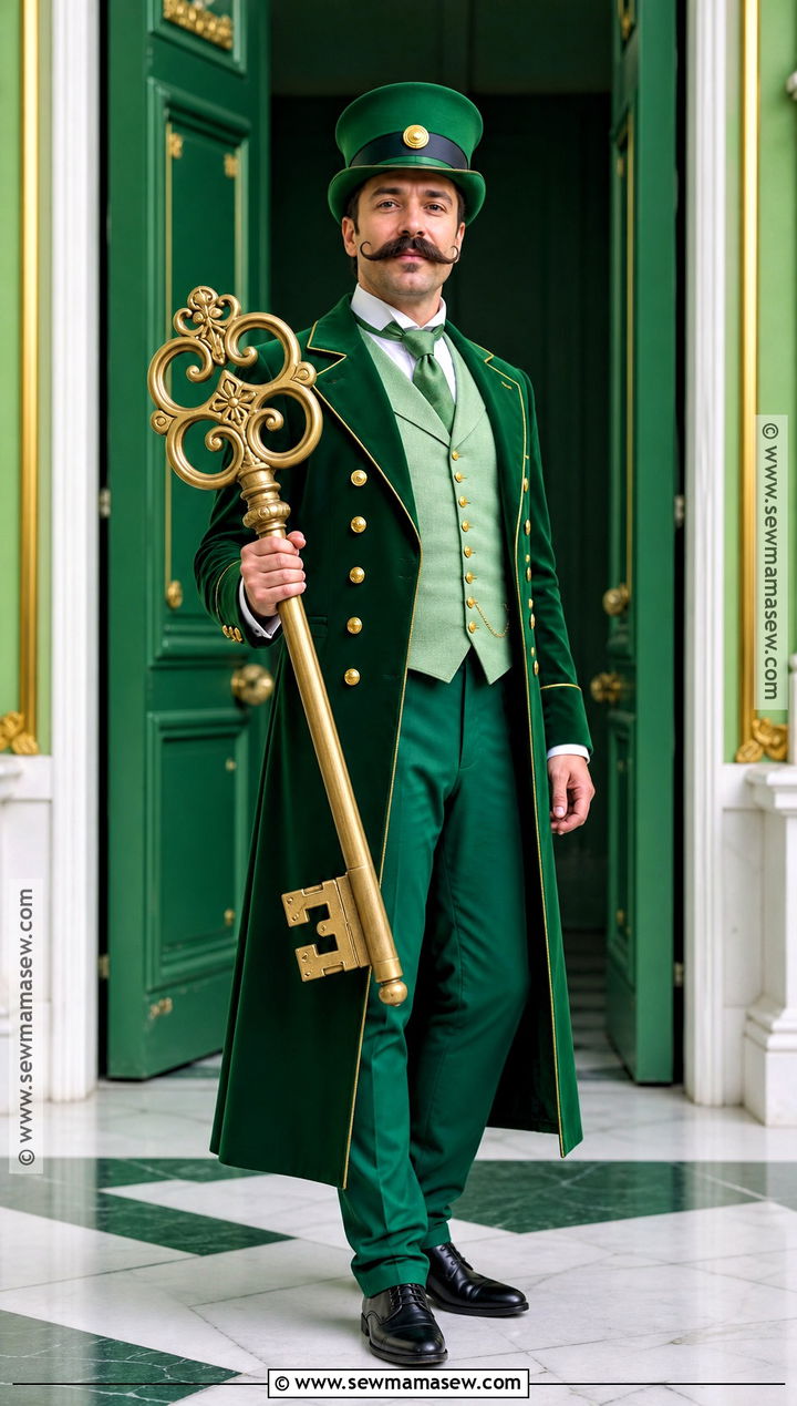 Emerald City Doorman Costume With Green Coat - 30 the wizard of oz costumes