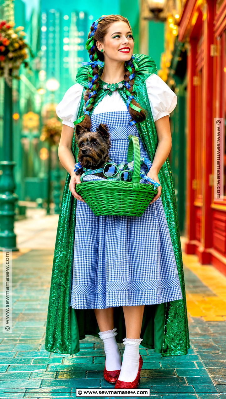 Emerald City Dorothy Costume - 40 dorothy halloween costume ideas