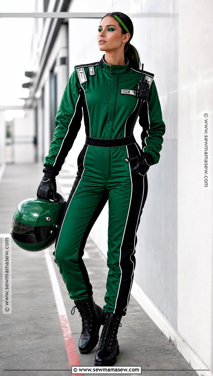 Emerald Green Formula 1 Driver Costume - 30 Formula 1 Costume Ideas for Women