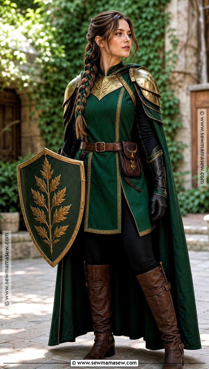 Emerald Green Knight Costume - 35 Knight Costume Ideas for Women