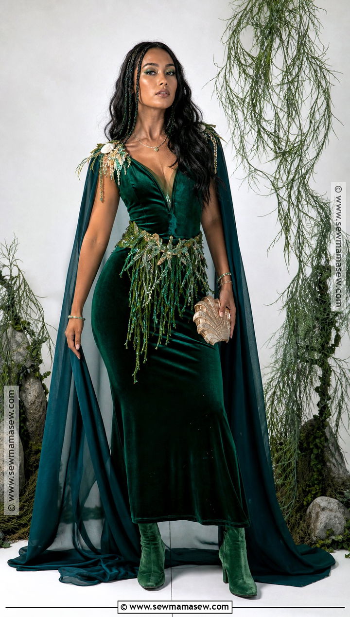 Emerald Green Siren Costume - 50 siren costume ideas