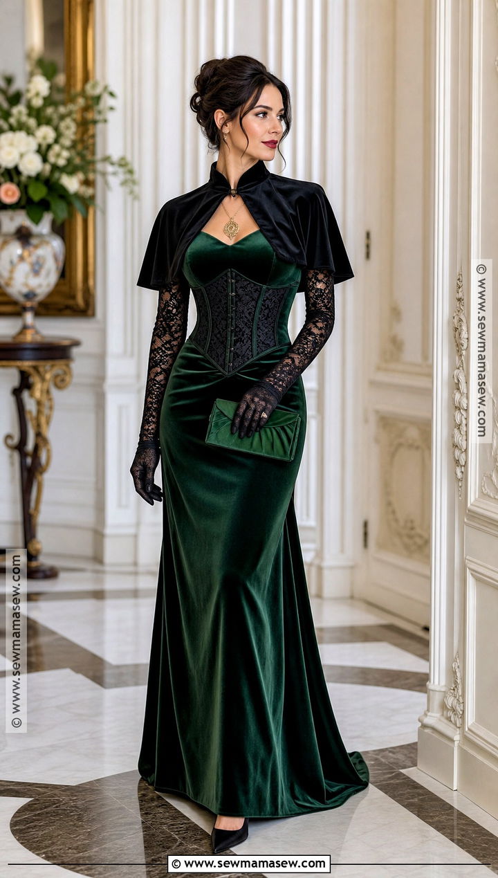 Emerald Green Vampire Ball Outfit - 30 vampire ball outfit ideas