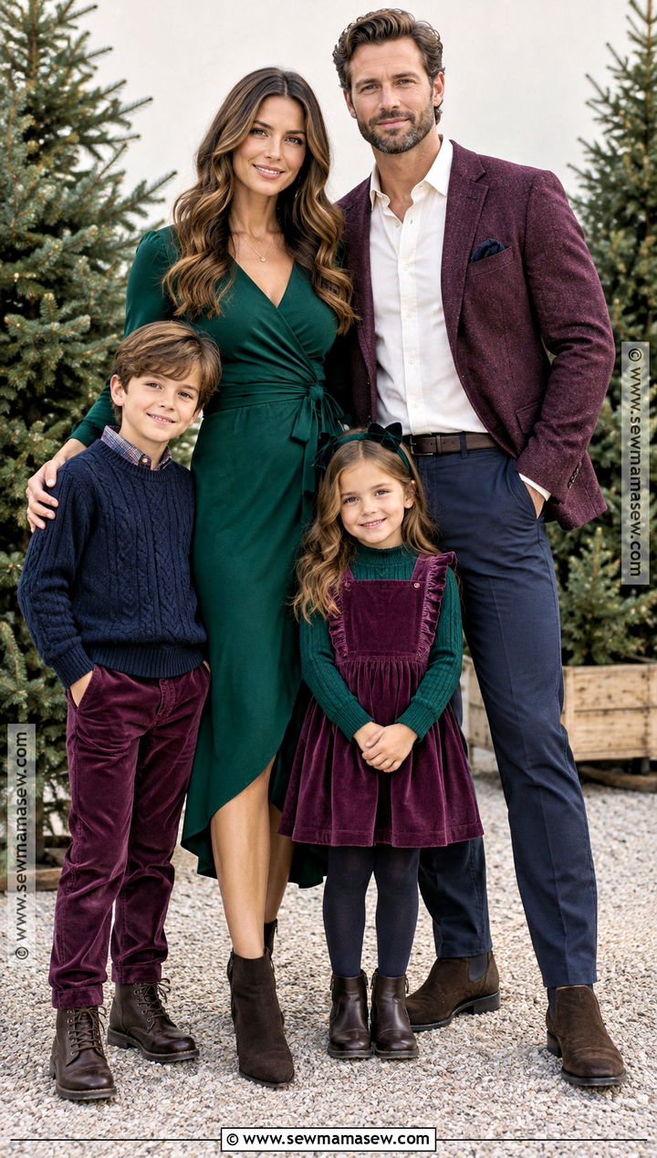 Emerald Navy And Plum Fall Family Photo Outfits - 15 family photo outfit fall color schemes ideas