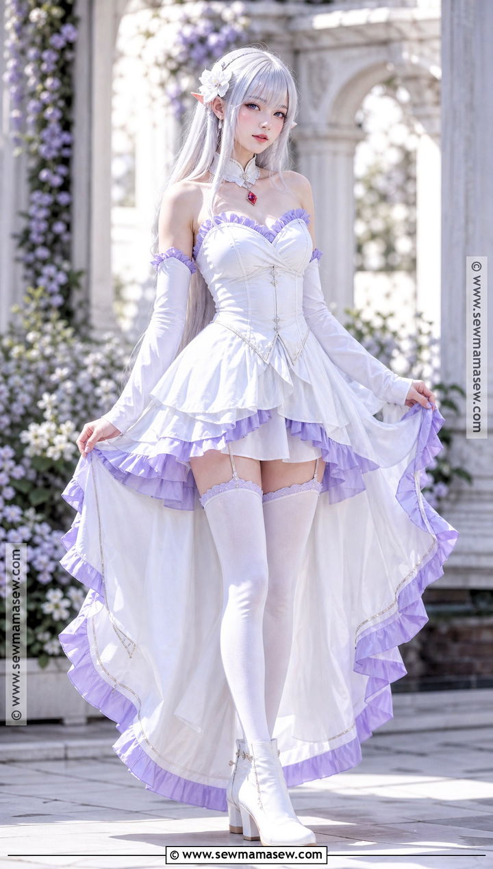 Emilia Cosplay Costume - 30 female cosplay anime ideas