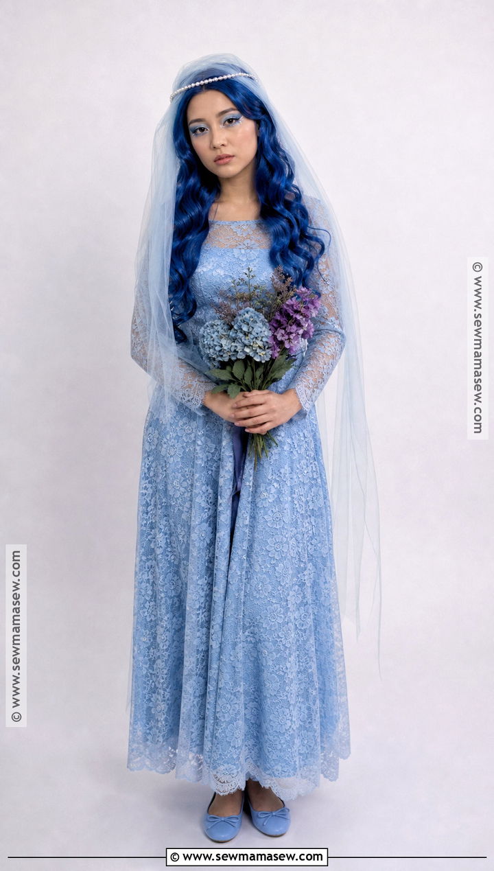 Emily Corpse Bride Costume With Blue Hair - 30 blue hair costume ideas