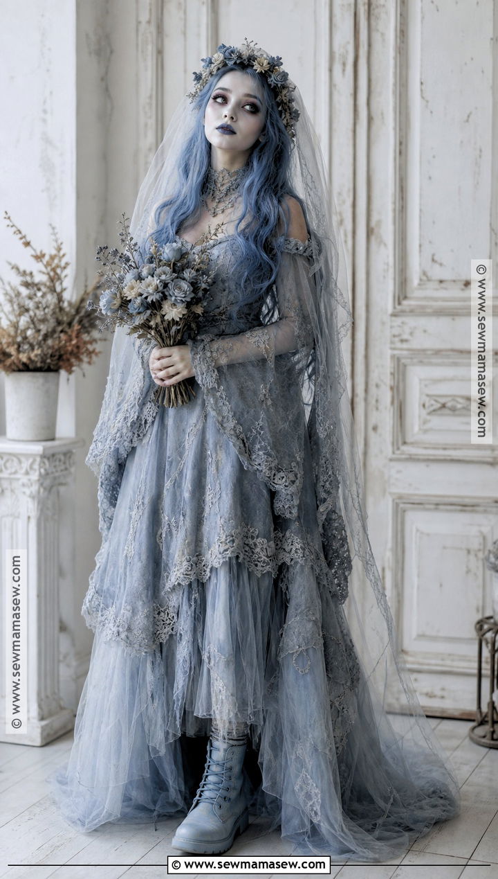 Emily Corpse Bride Costume - 30 blue costume ideas for women