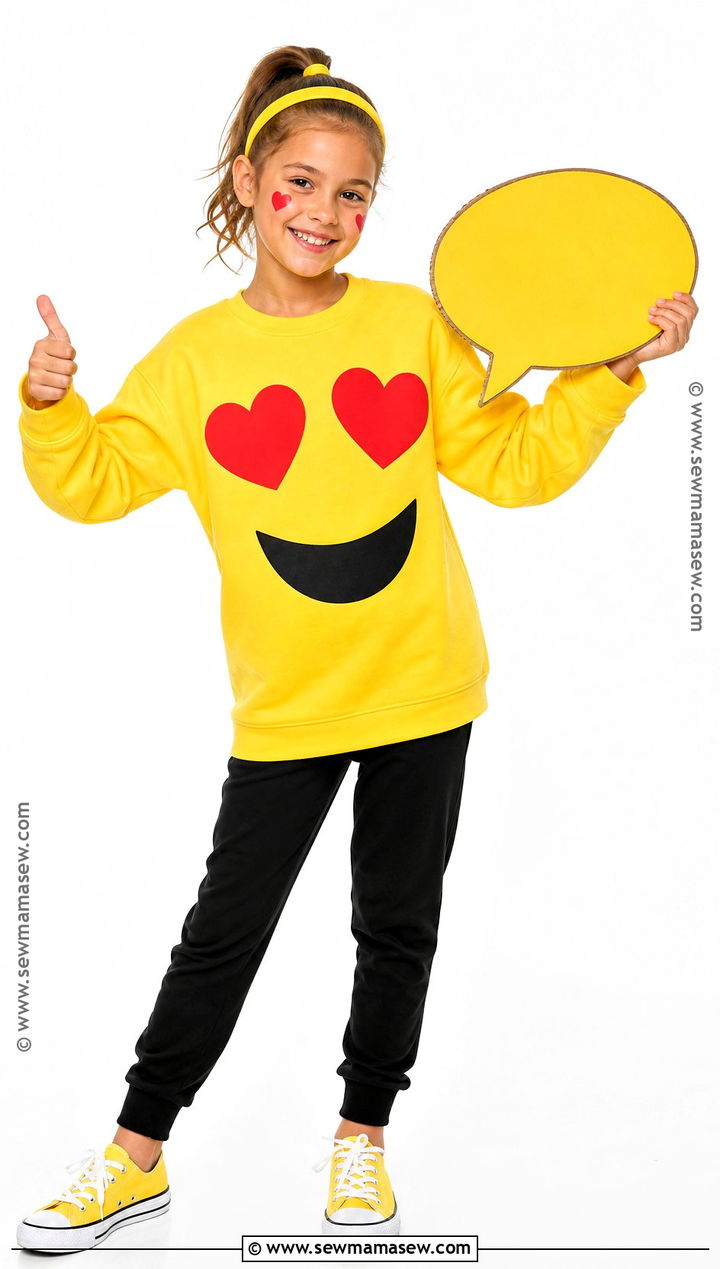 Emoji Costume With Yellow Shirt - 30 last minute costume ideas for kids