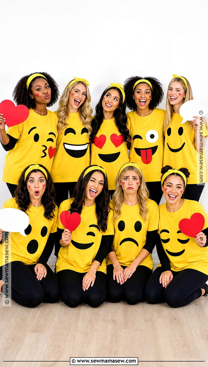 Emoji Faces Team Costume - 35 team costume ideas