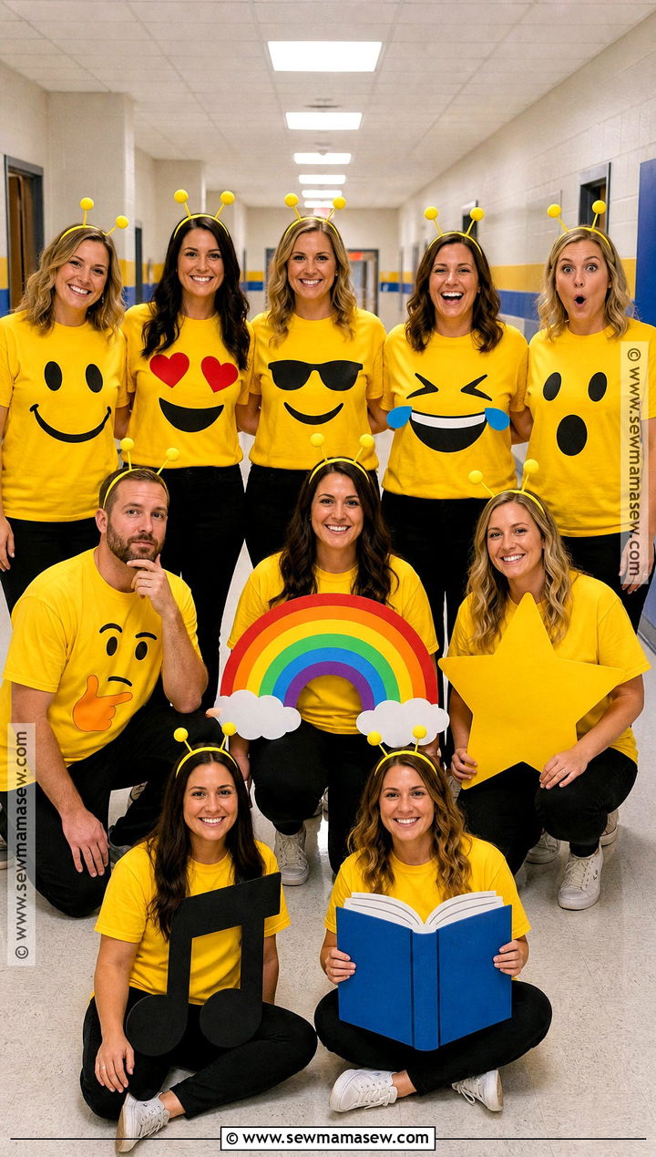 Emoji Teacher Group Costume - 35 teacher halloween costumes group