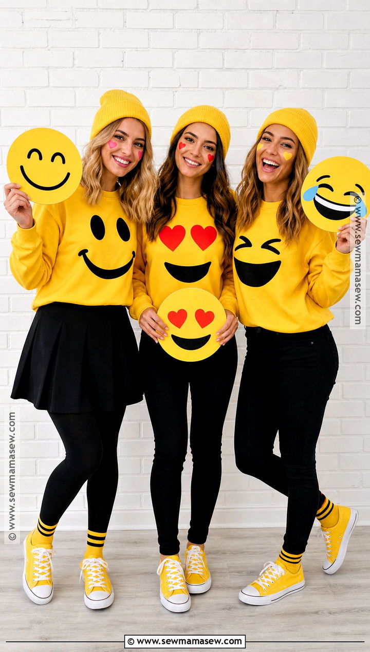Emoji Trio Costume - 35 costume ideas for 3