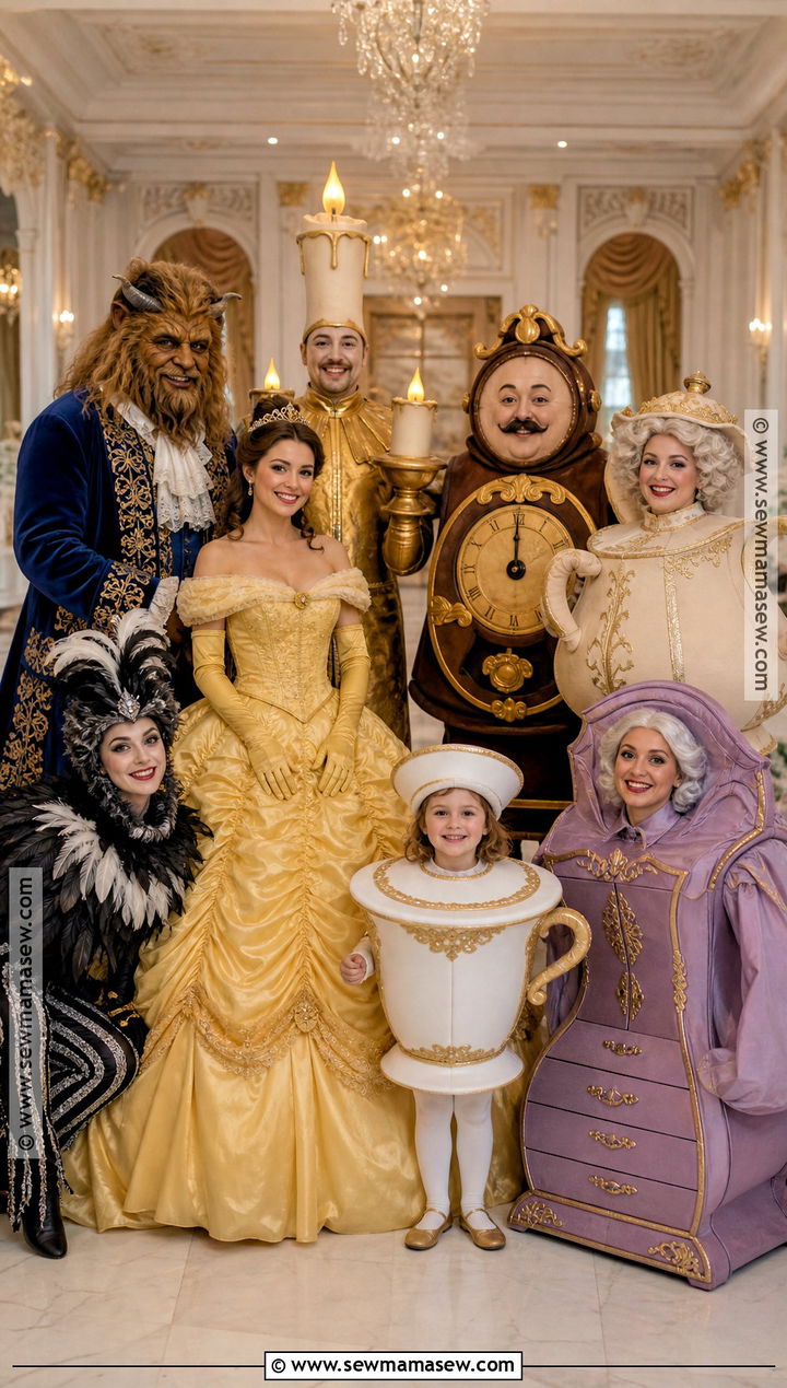 Enchanted Castle Group Costume - 40 Beauty And The Beast Costume Ideas