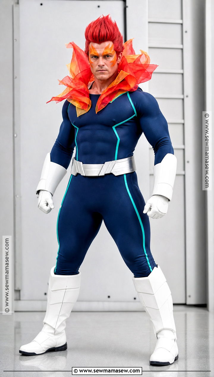 Endeavor Hero Costume With Flame Collar - 30 bnha hero costumes ideas