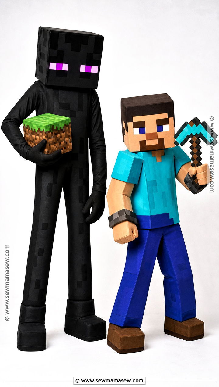 Enderman And Block Hero Duo Cosplay - 35 enderman cosplay ideas