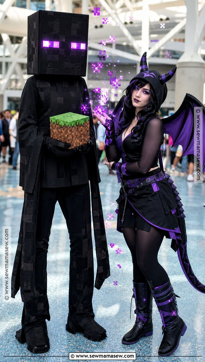 Enderman And Dragon Duo Cosplay - 35 enderman cosplay ideas