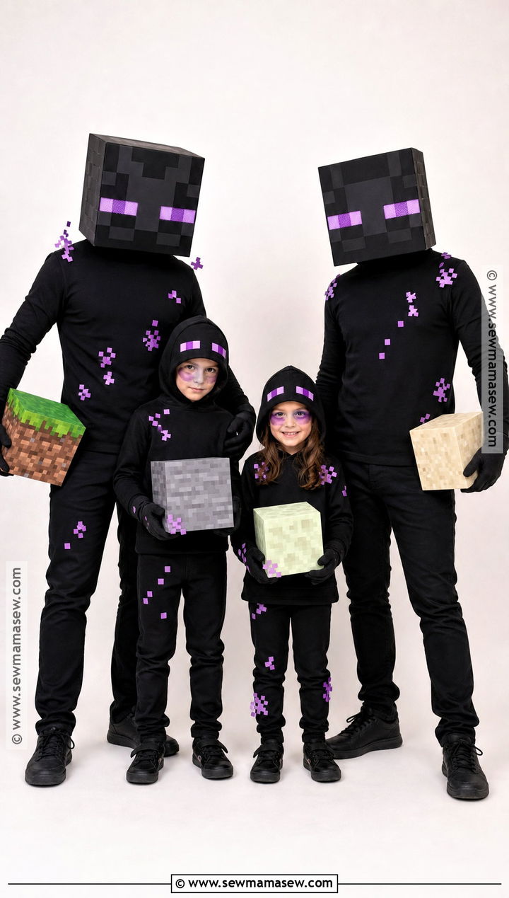 Enderman Family Cosplay - 35 enderman cosplay ideas