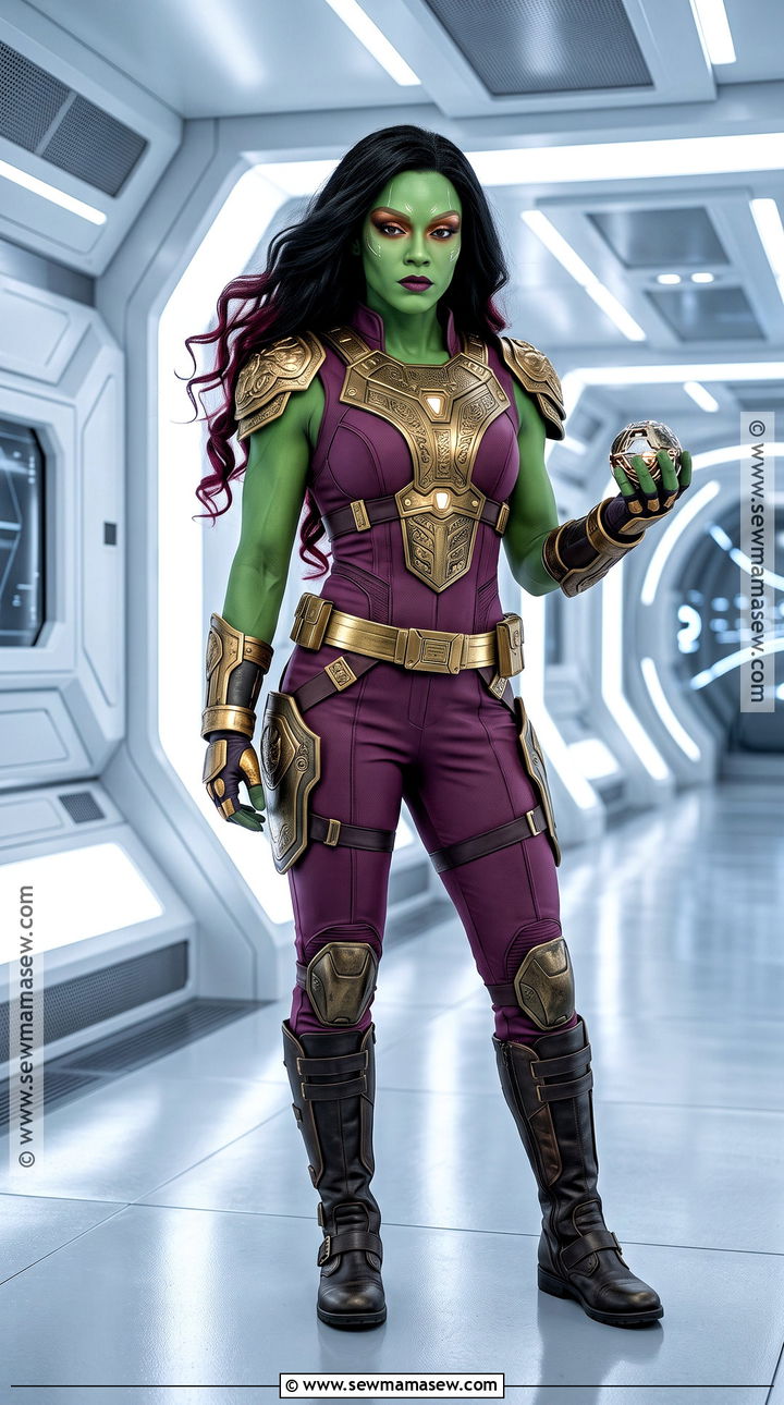 Endgame Gamora Costume With Gold Armor - 35 gamora costume ideas