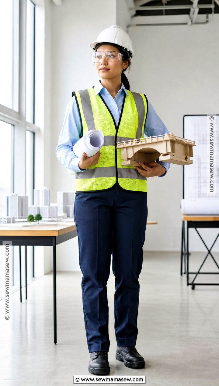 Engineer Costume With Hard Hat And Plans - 30 job costumes
