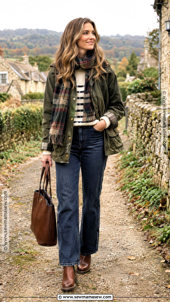 England Fall Barn Jacket Outfit - 20 England Fall Outfits
