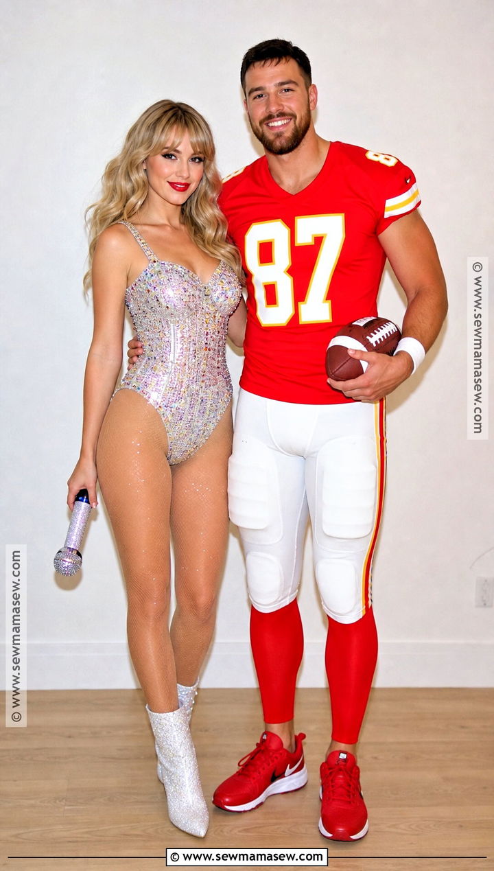 Eras Tour Taylor And Football Travis Costume - 30 taylor swift and travis kelce costume ideas