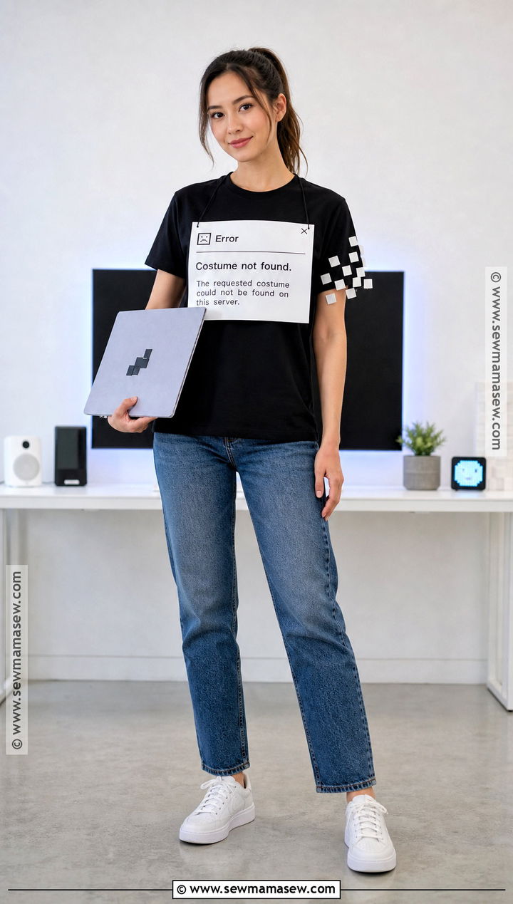 Error 404 Costume Not Found Shirt - 30 costume ideas women easy