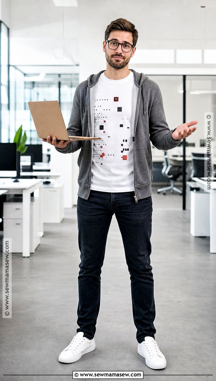 Error 404 Costume With White T Shirt - 35 simple halloween costumes for men
