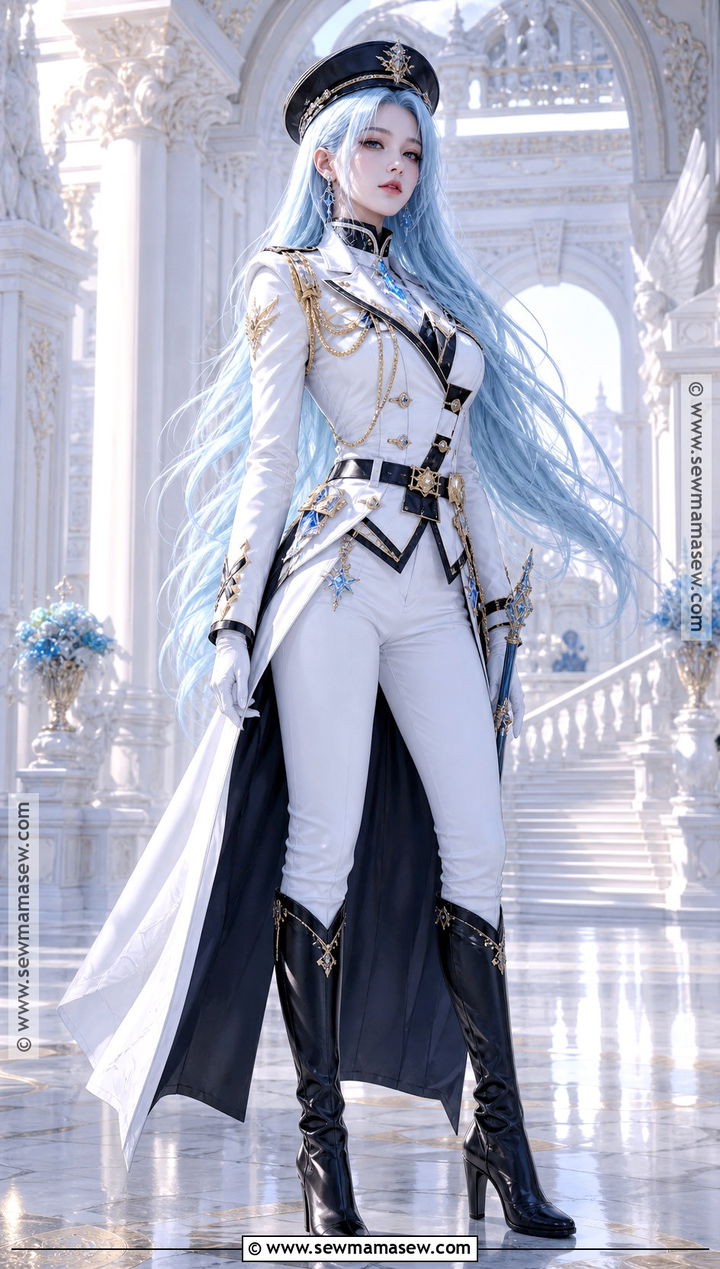 Esdeath Cosplay With Long Icy Blue Hair - 30 blue hair cosplay ideas