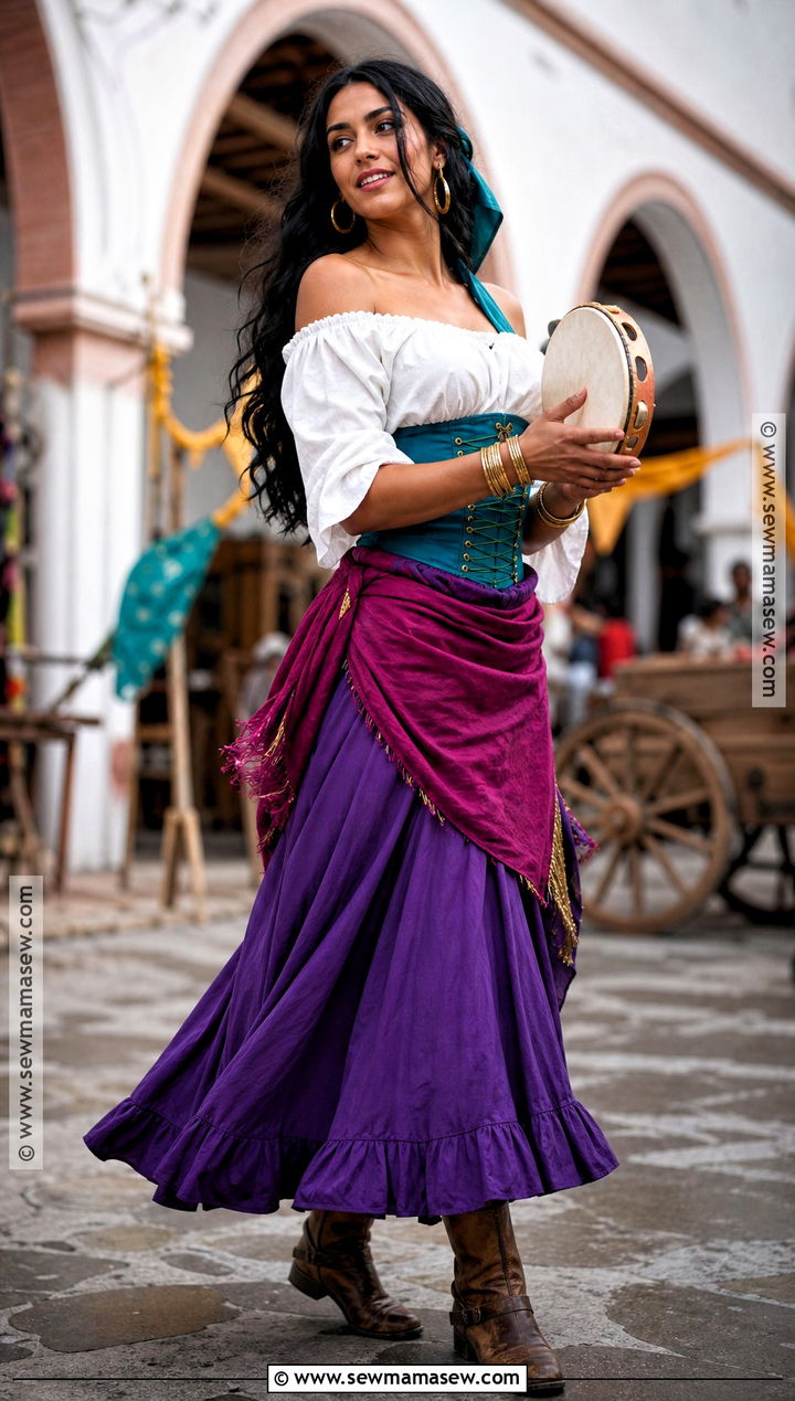 Esmeralda Festival Costume - 40 disney princess halloween costumes