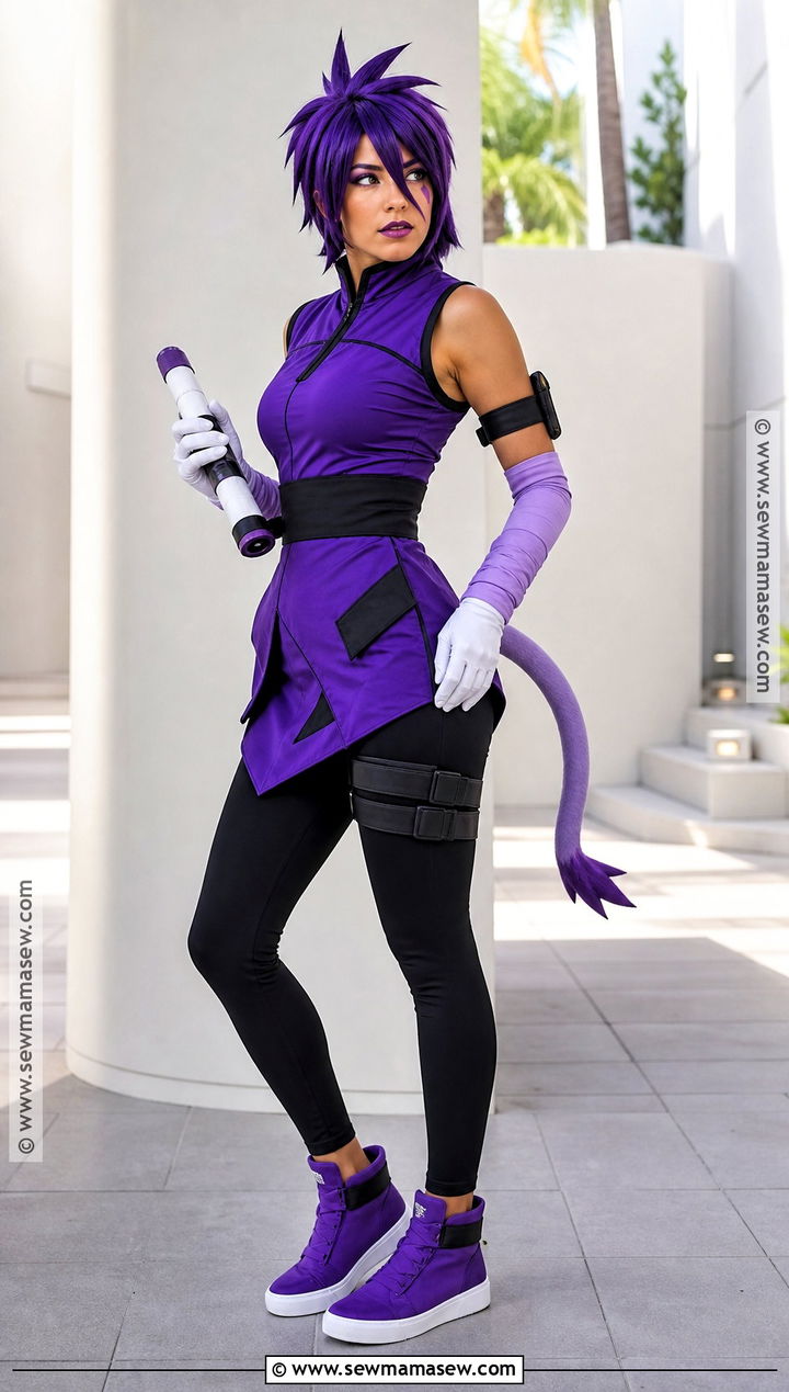 Espio Cosplay With Purple Ninja Outfit - 40 sonic cosplay ideas