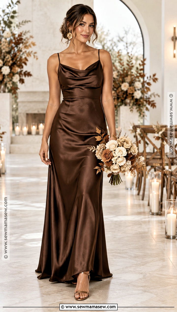 Espresso Brown Bridesmaid Dress - 15 Bridesmaid Dress Fall Colors Ideas