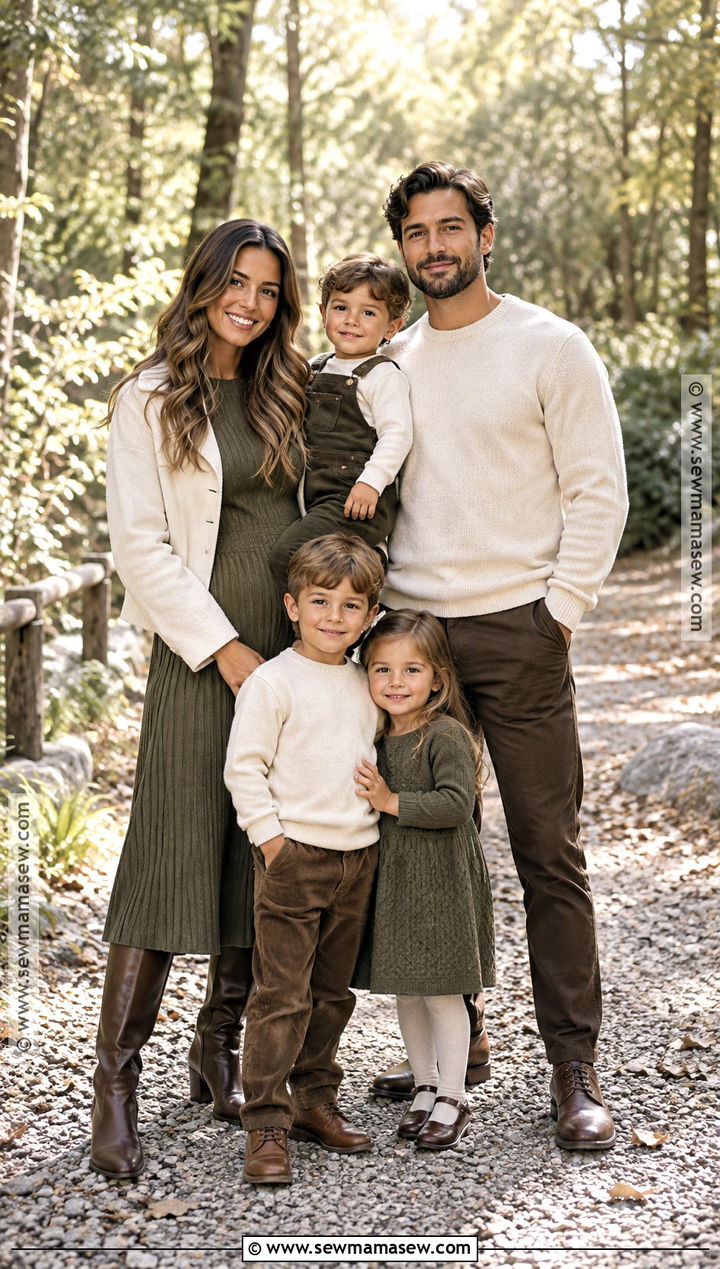 Espresso Ecru And Olive Family Photo Outfits - 20 Family Photo Outfits Fall Color Schemes