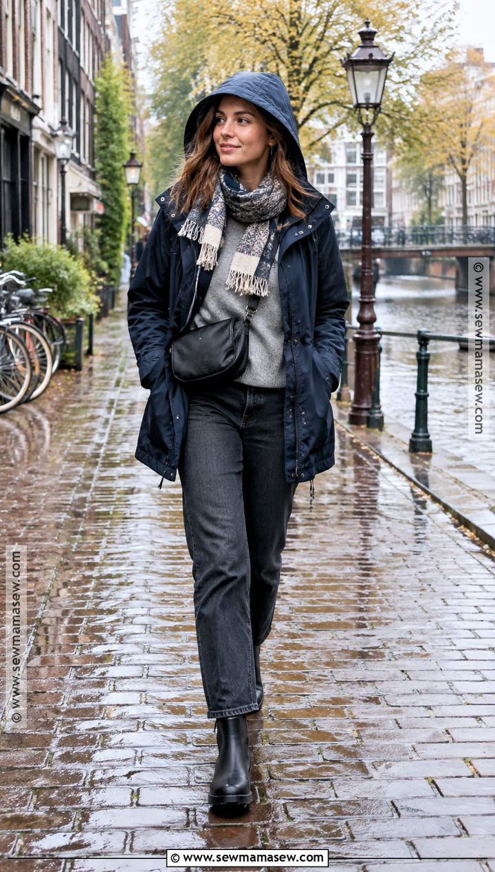 Europe Fall Raincoat Outfit - 20 Europe Capsule Wardrobe Fall Ideas