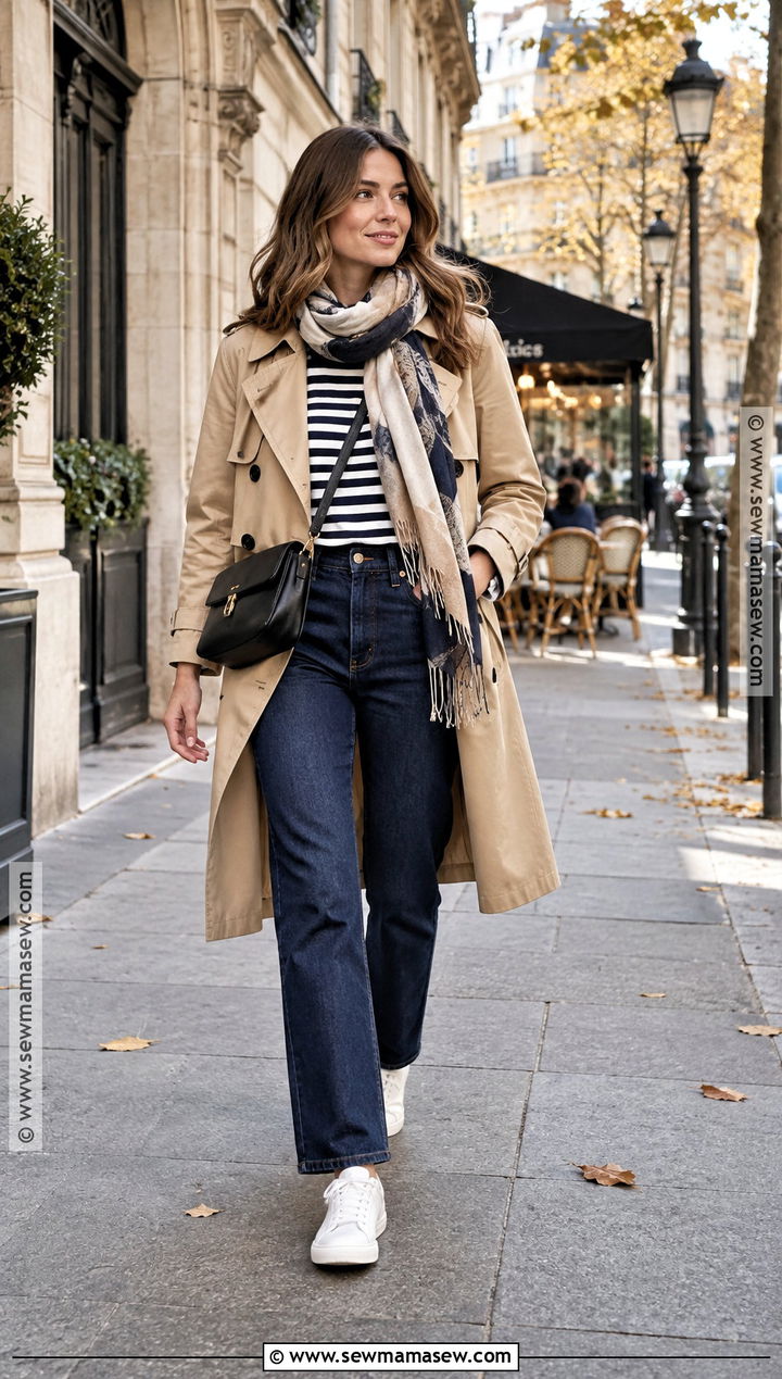Europe Fall Trench Coat Outfit - 20 Europe Capsule Wardrobe Fall Ideas