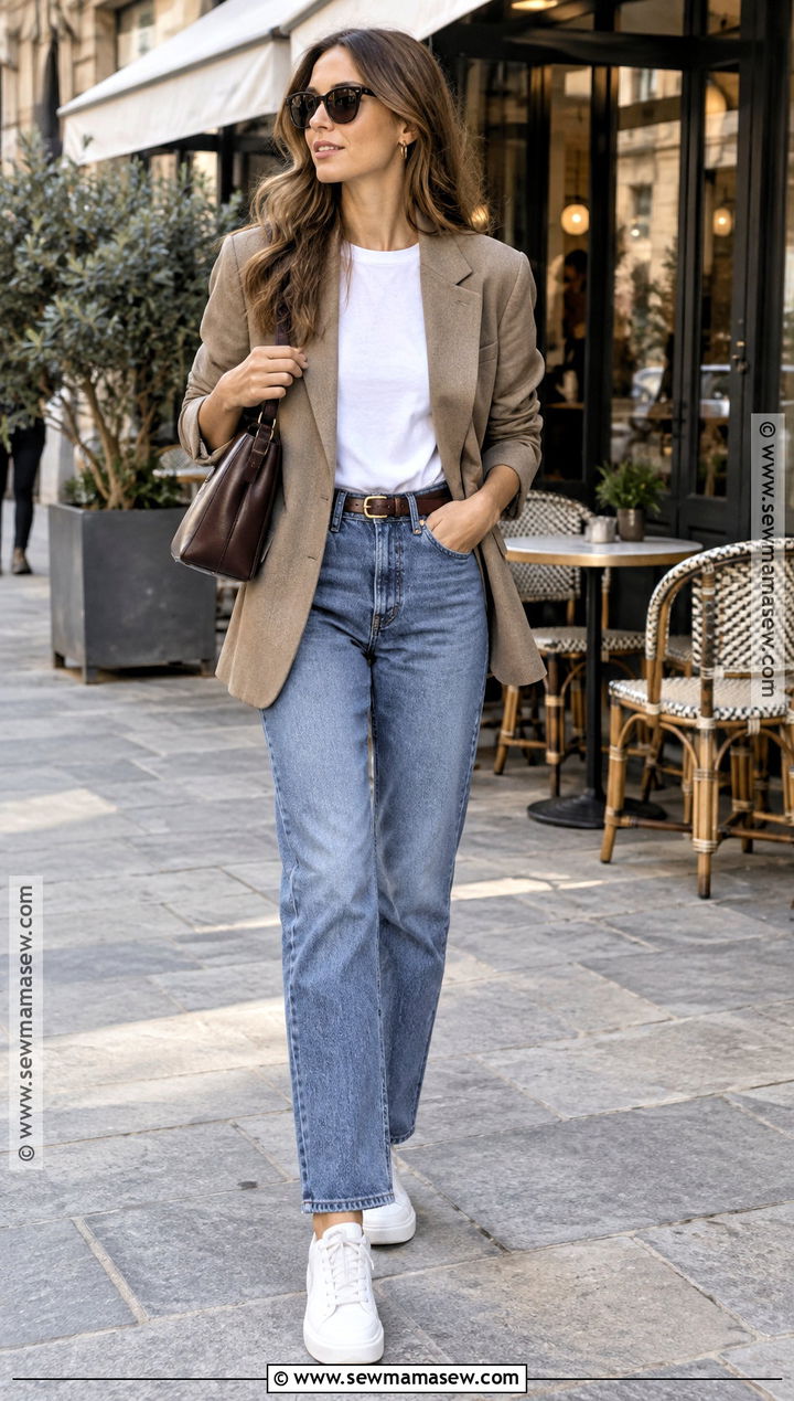 Europe September Blazer And Jeans Outfit - 20 Europe Outfits September