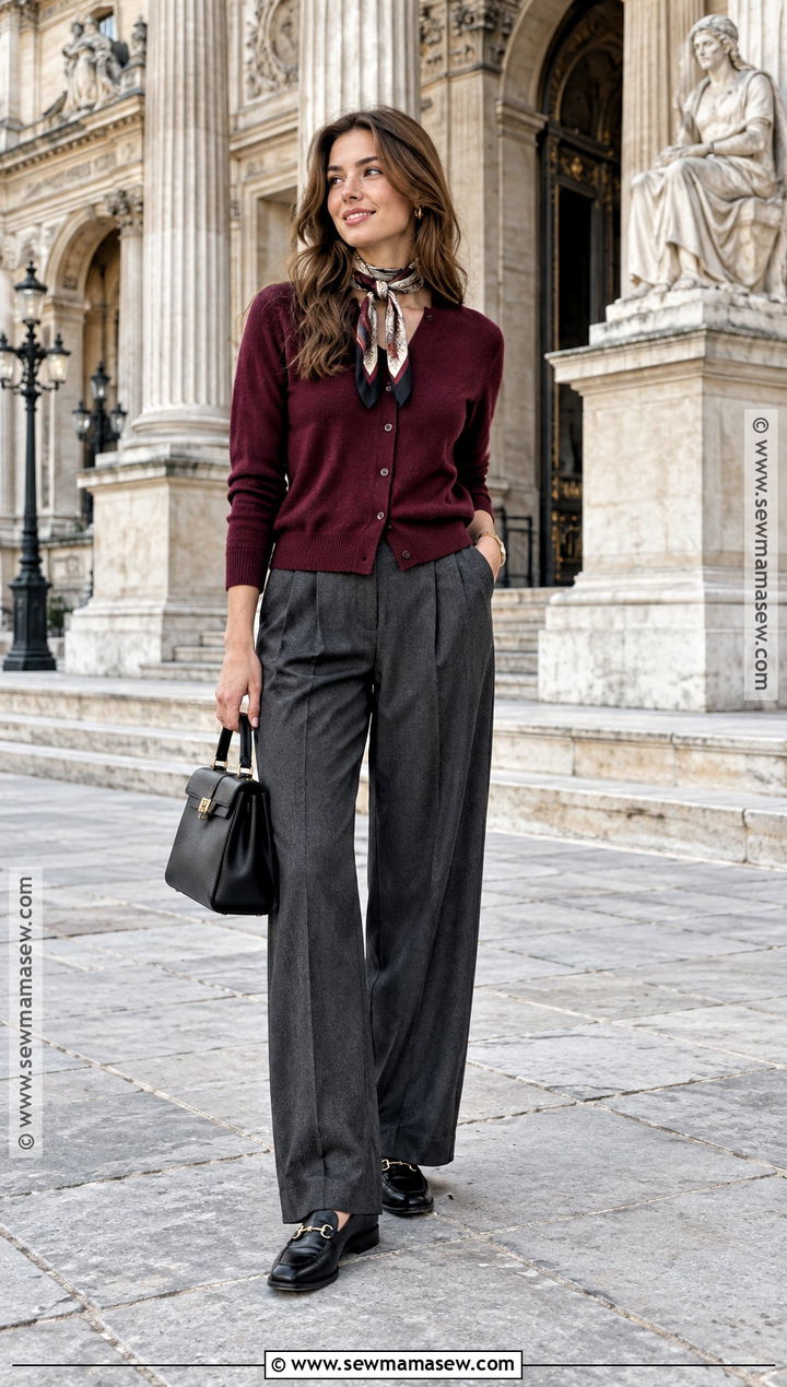 Europe September Cardigan And Trousers Outfit - 20 Europe Outfits September