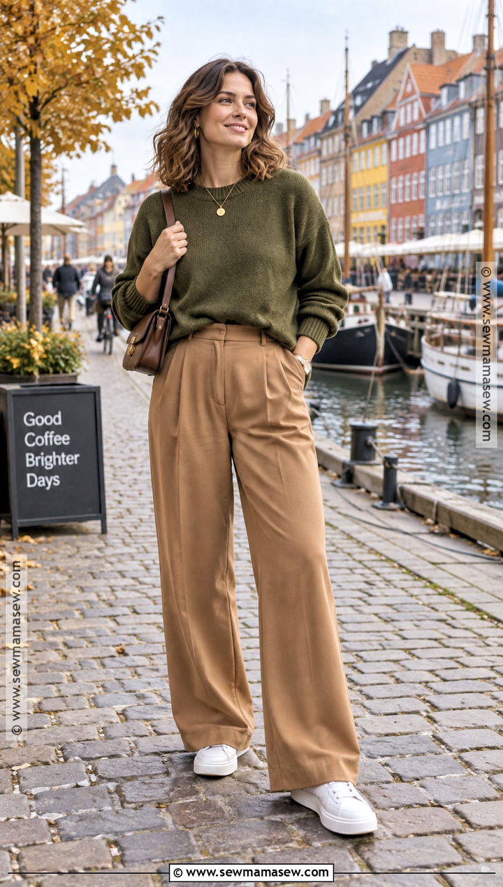 European Fall Sweater And Trousers Outfit - 15 europe fits fall