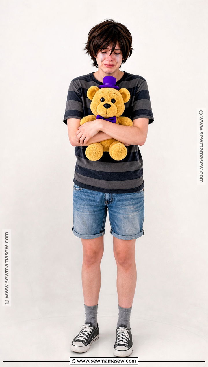 Evan Afton Cosplay With Golden Bear Plush - 30 Evan Afton Cosplay Ideas