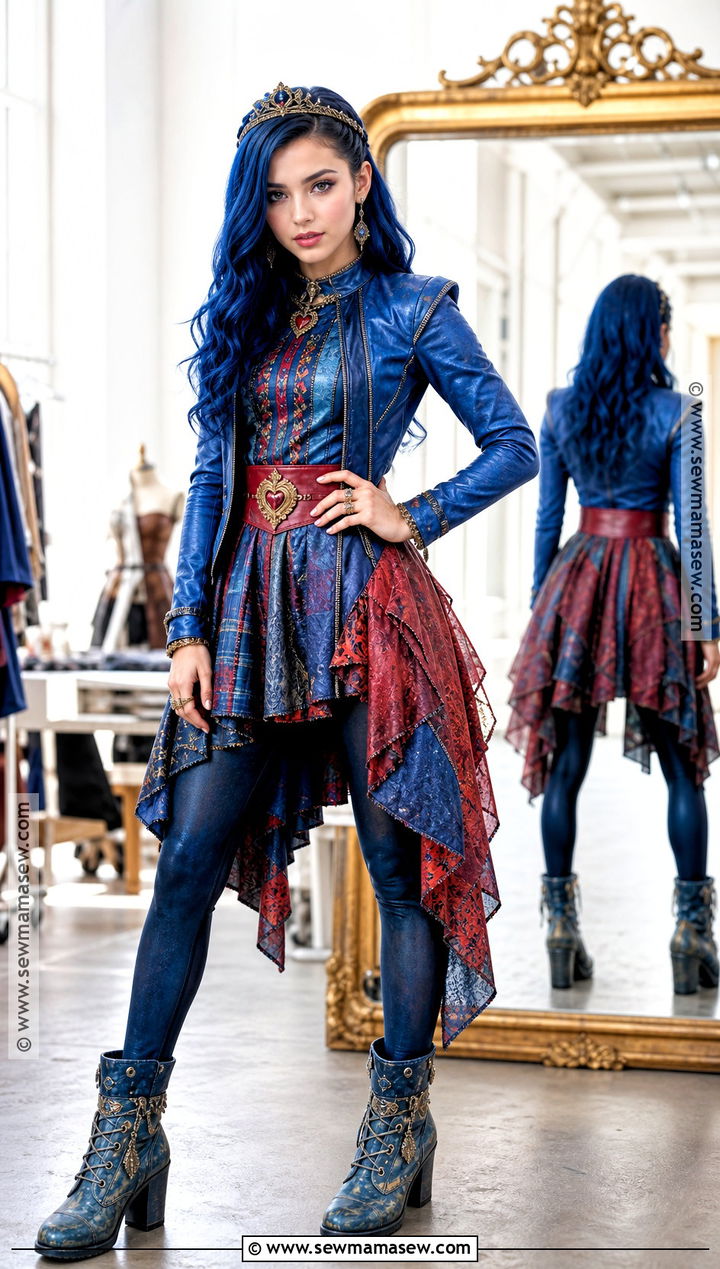 Evie Descendants 2 Costume With Pirate Skirt - 35 descendants costumes