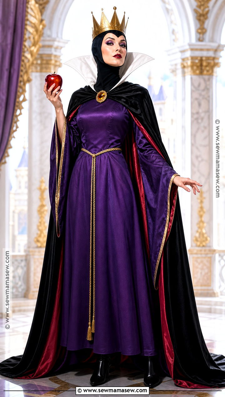 Evil Queen Costume With High Collar - 30 Villain Costume Ideas