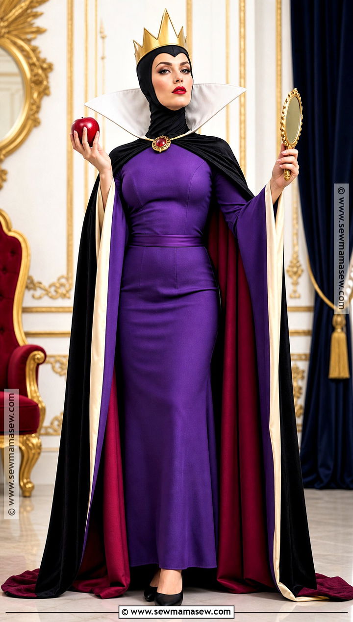 Evil Queen Costume With Purple Cape - 40 disney costume ideas