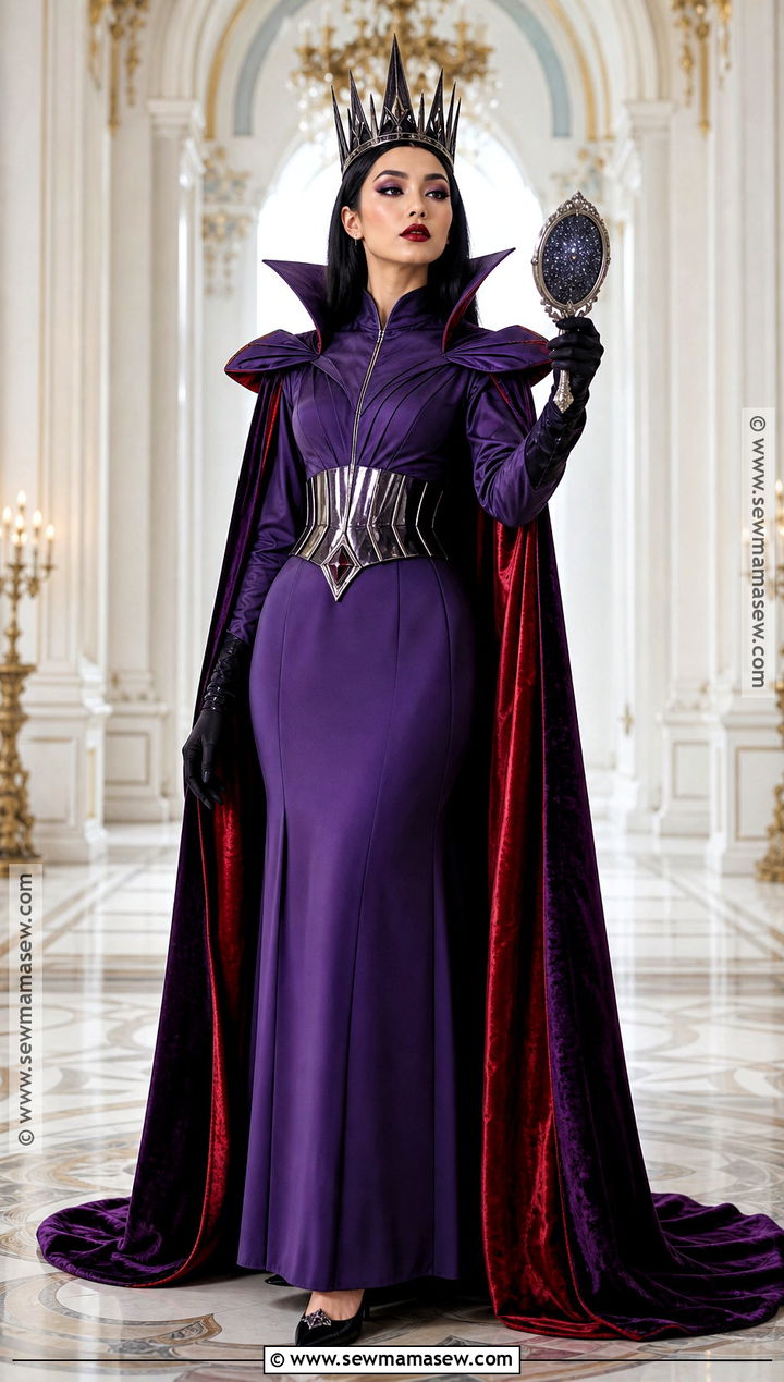 Evil Queen Costume With Purple Gown - 30 costume for halloween ideas